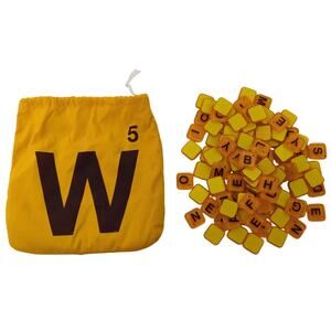Lot of Words With Friends Replacement Tiles Plastic Letters Crafting Art GOOD
